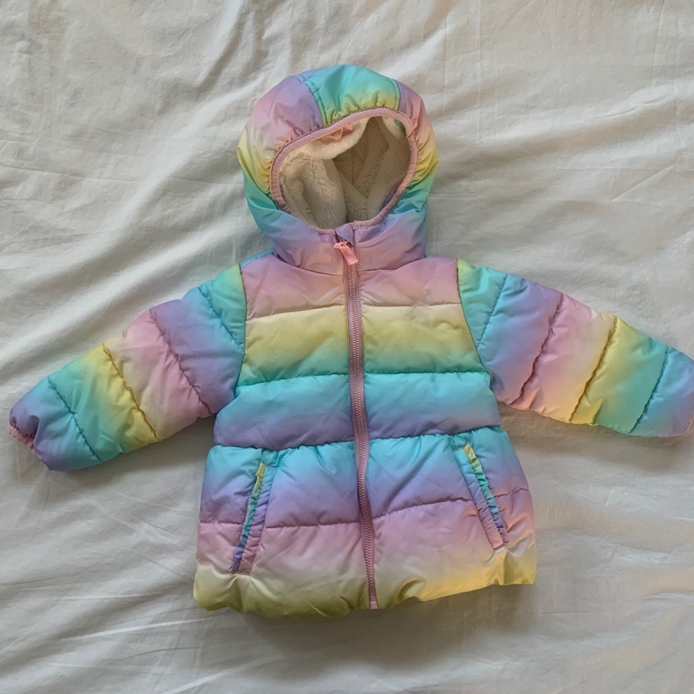 Really warm rainbow 2T puffer GUC